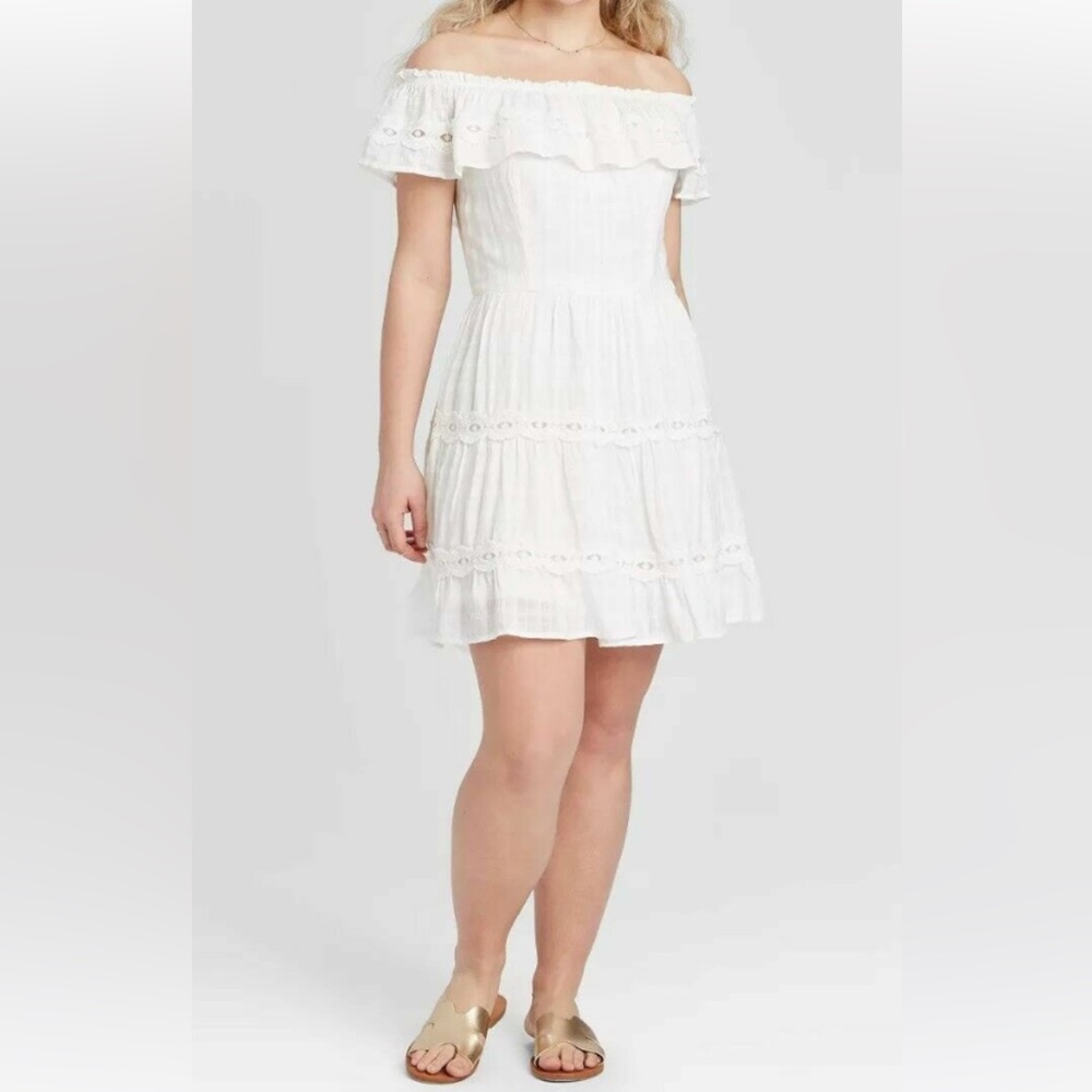 NWT Xhilaration white dress size L